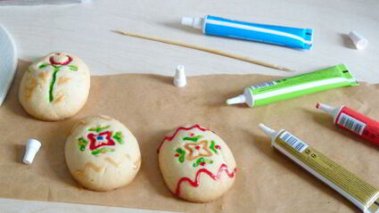 пасхальное песочное печенье