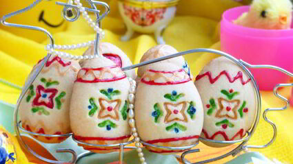пасхальное песочное печенье