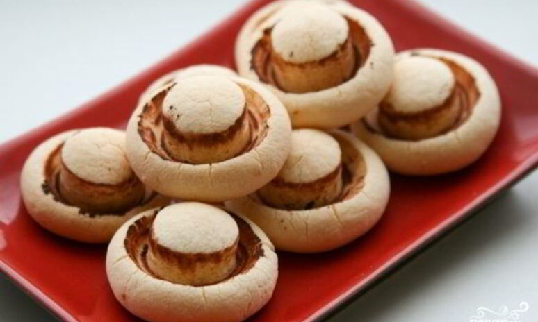 Рецепт печенье грибочки без формы