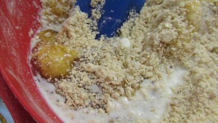 печенье-крекер с медом и грецкими орехами