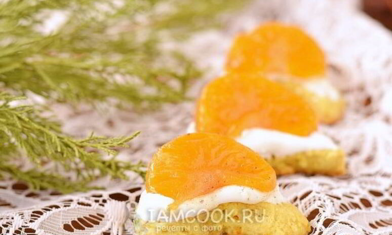 Рецепт печенье мандариновые дольки