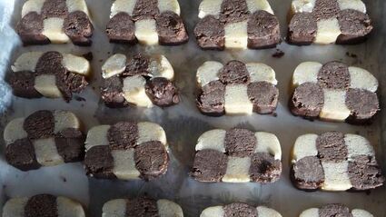 печенье шахматное