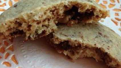 песочное печенье с шоколадом на крахмале