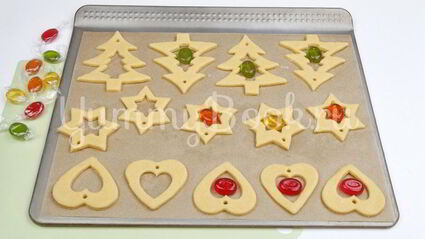 песочное печенье с витражами