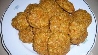 Постное морковно-овсяное печенье