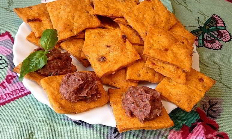 Рецепт постные томатные крекеры