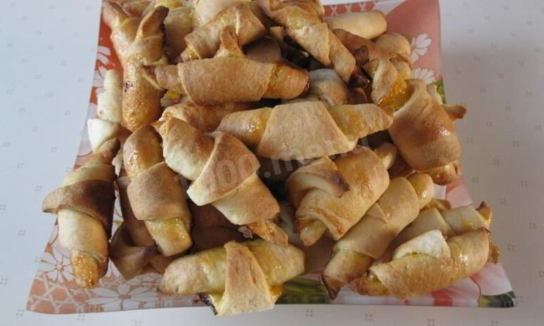 Рецепт рогалики пальчики с повидлом