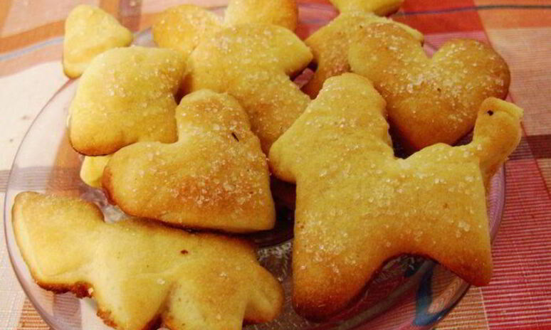 Рецепт сахарное печенье из необычного теста