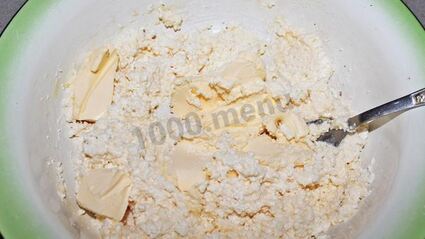 сахарное печенье творожное треугольники