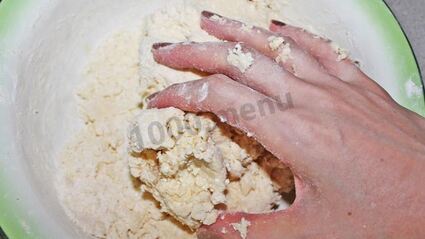 сахарное печенье творожное треугольники