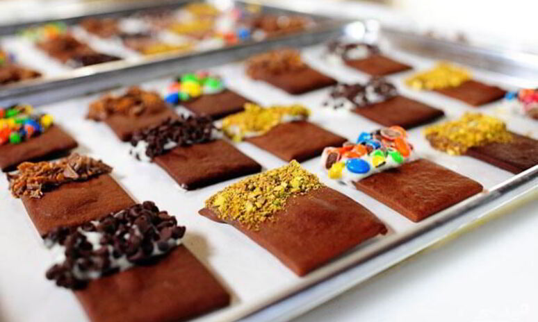 Рецепт шоколадное печенье с начинками на выбор