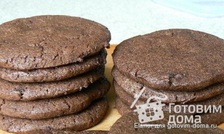 Рецепт шоколадное вафельное печенье
