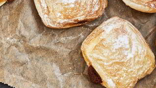 Слоеное печенье с шоколадом