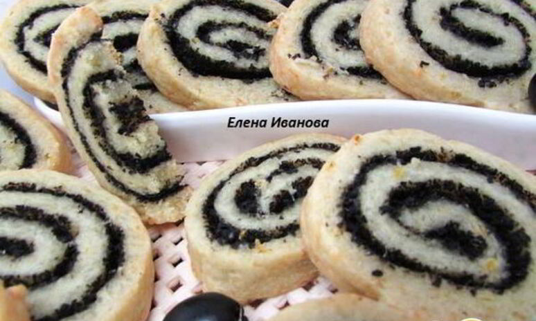 Рецепт сырное печенье с маслинами и ароматом лимона