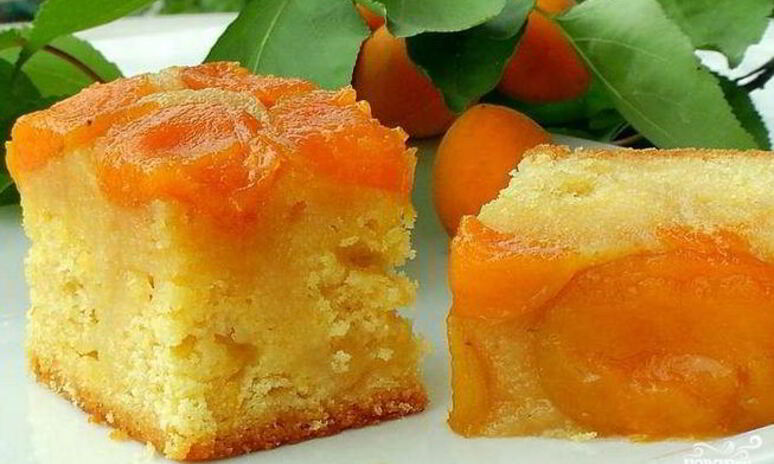 Рецепт абрикосовый пирог-перевертыш