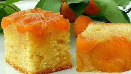 абрикосовый пирог-перевертыш