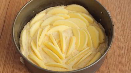 датский миндальный пирог с яблоками