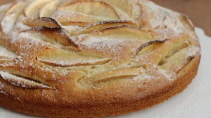 датский миндальный пирог с яблоками