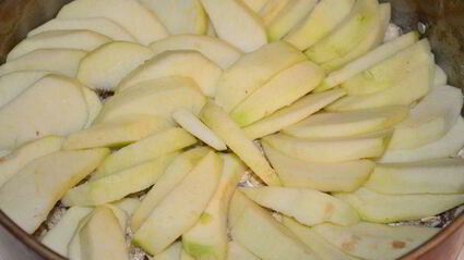 диетический яблочный пирог с овсянкой и йогуртом