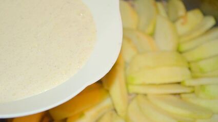 диетический яблочный пирог с овсянкой и йогуртом