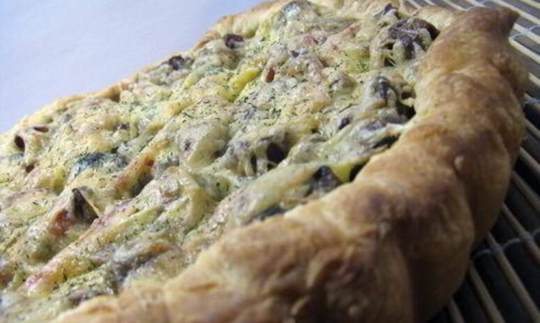 Рецепт грибной киш