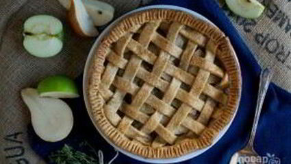 грушево-яблочный пирог