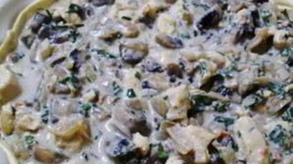 курник с курицей и грибами