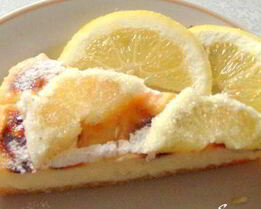 Лимонный пирог с заварным кремом