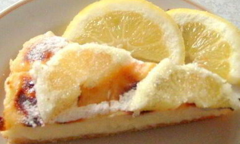 Рецепт лимонный пирог с заварным кремом