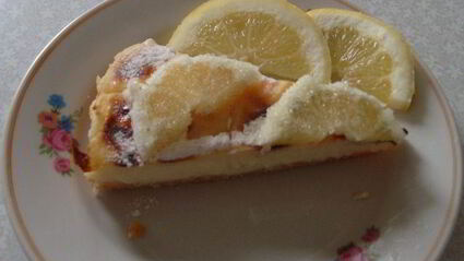 лимонный пирог с заварным кремом