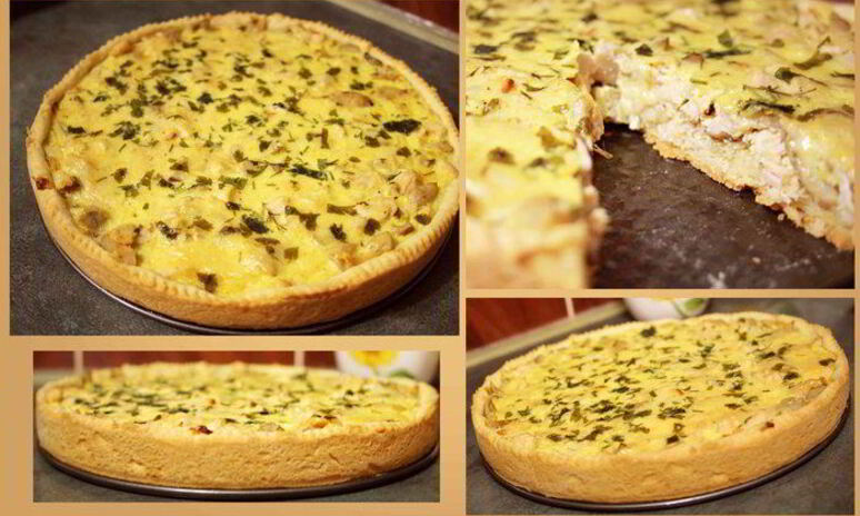 Рецепт лоранский пирог с курицей и грибами
