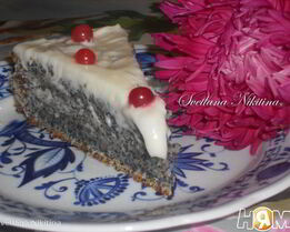 Маковый пирог с маскарпоне