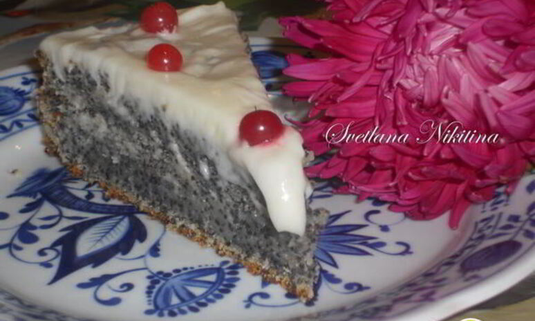 Рецепт маковый пирог с маскарпоне