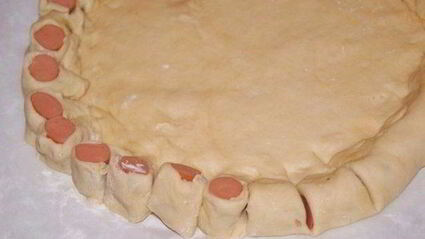 нарядный пирог с курицей