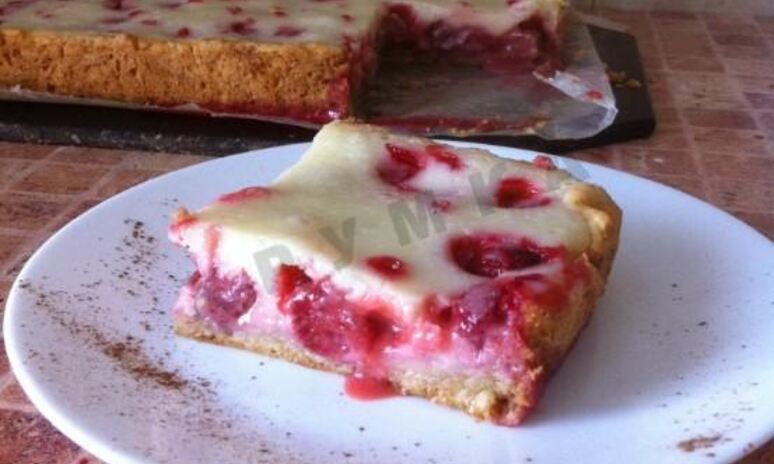 Рецепт пирог чизкейк клубничный