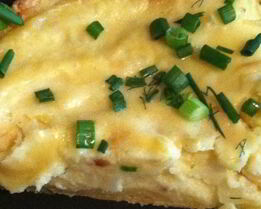 Пирог с картофельным пюре