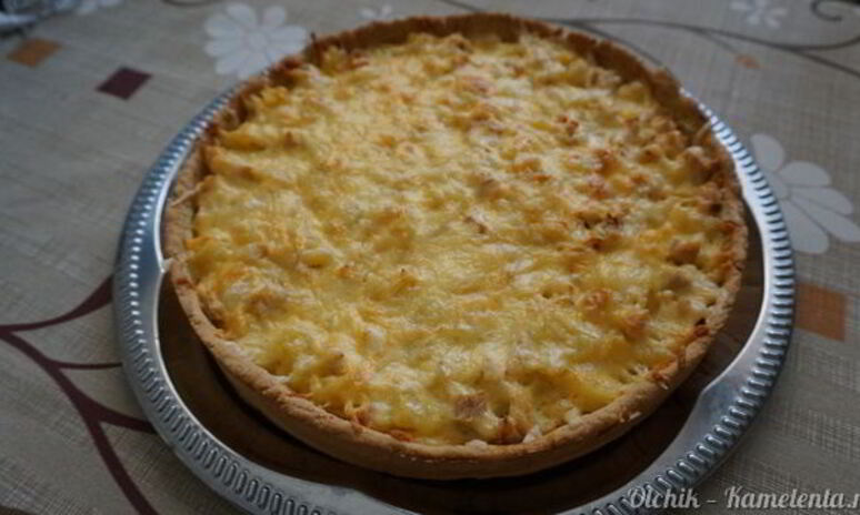 Рецепт пирога с курицея и картофелема