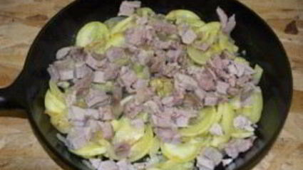 пирог с курицей и цукини