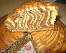 Пирог Зебра на сметане