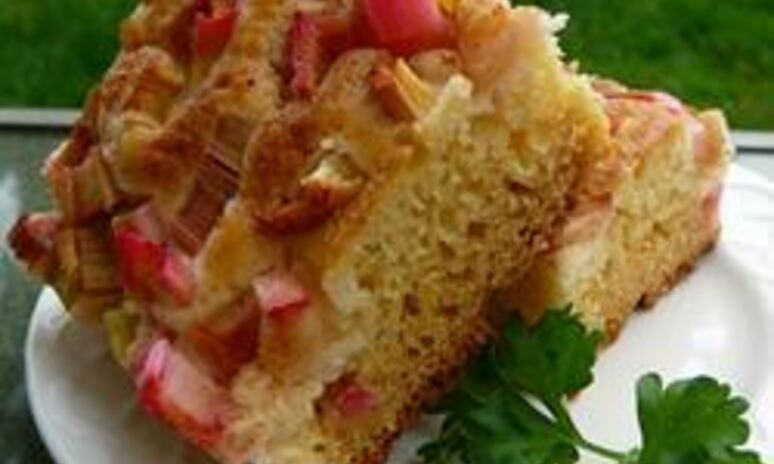 Рецепт сдобный пирог с ревенем