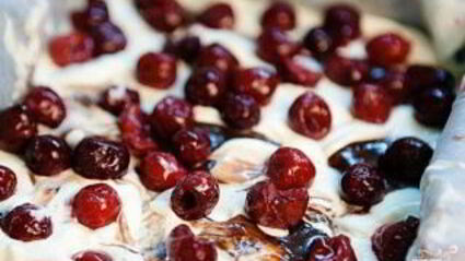 шоколадно-творожный пирог