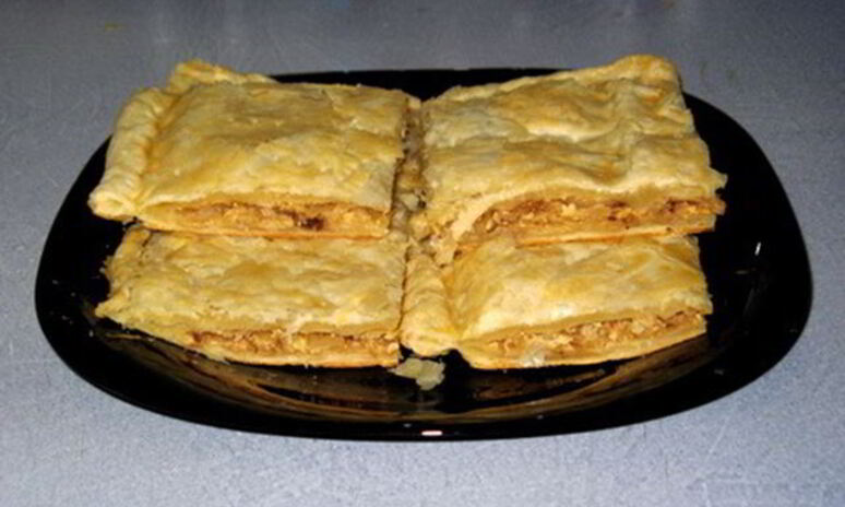 Рецепт слоеный пирог с капустой