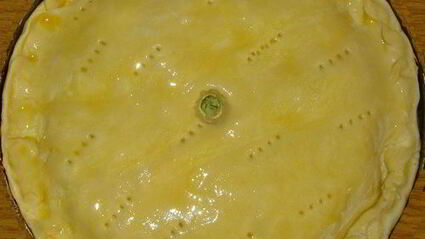 слоеный пирог с ветчиной и сыром