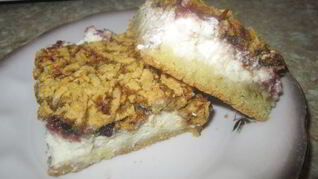 Творожный тертый пирог