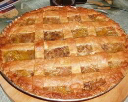 Тыквенно яблочный пирог на сметане с корицей