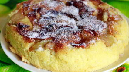 яблочный пирог-перевертыш в мультиварке