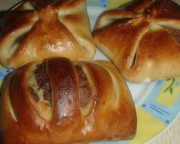Дрожжевые пирожки с начинкой