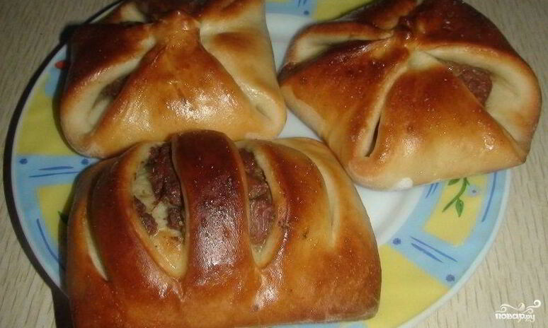 Рецепт дрожжевые пирожки с начинкой