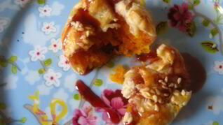 Мини-пирожки с тыквой