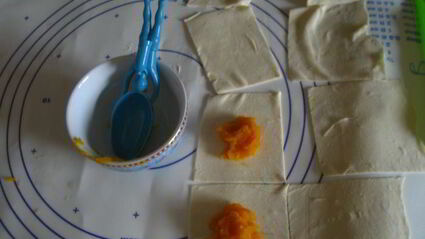 мини-пирожки с тыквой